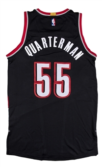 2016-17 Tim Quarterman Game Issued Portland Trail Blazers #55 Road Jersey Worn in Western Conference Quarterfinals Games on 4/16/17 (NBA/MeiGray)
